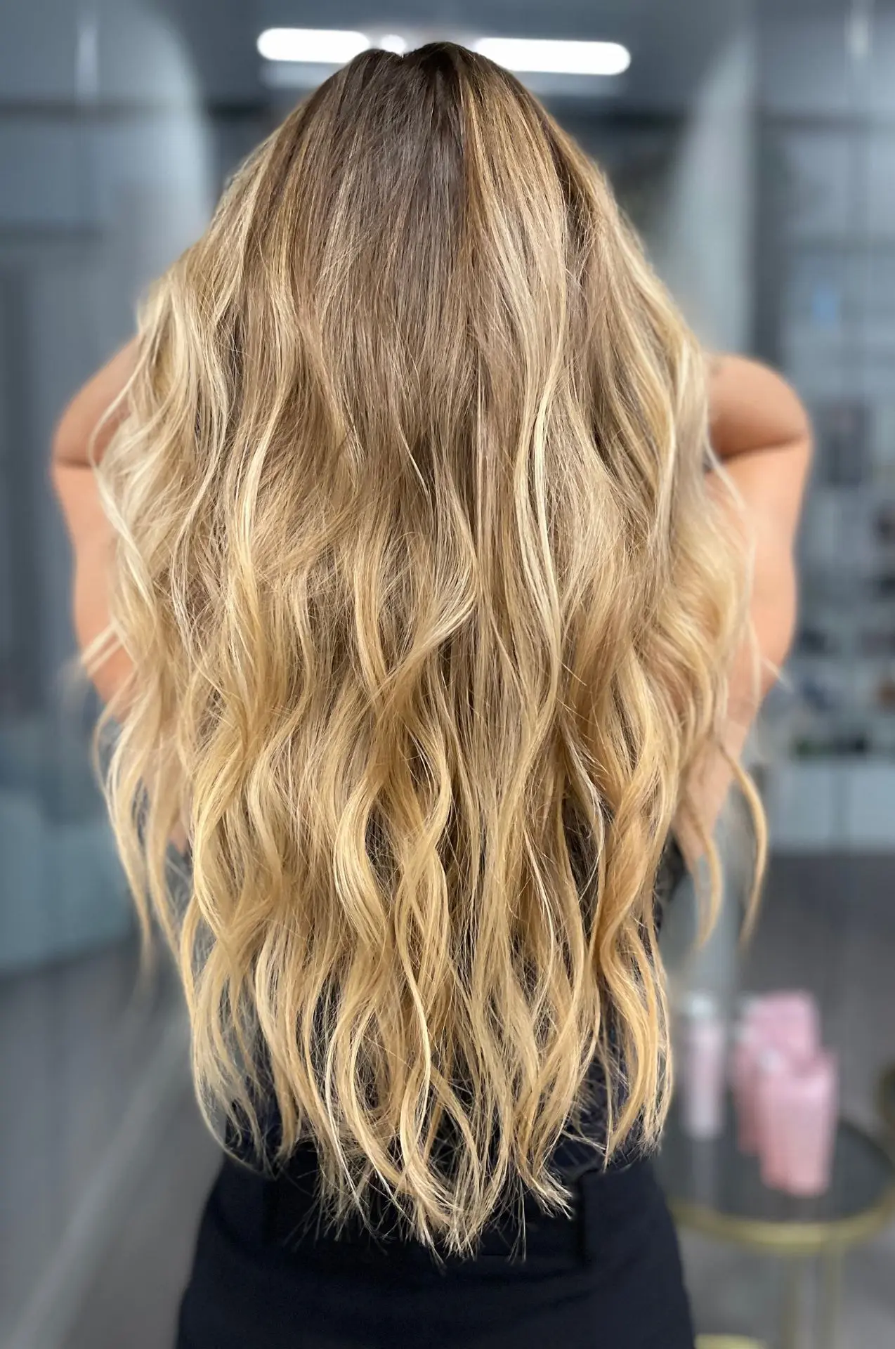Trabajo de balayage y color en Sabadell